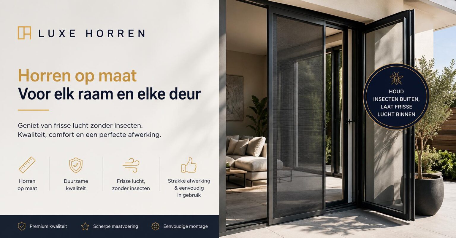 Inzethor ideaal voor zomerse ventilatie en insectenbescherming zonder schroeven in kunststof raamkozijn